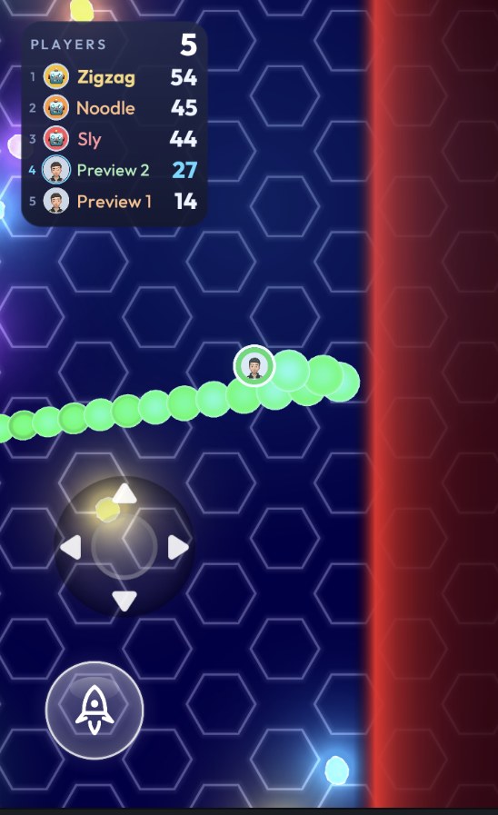 The field border, a fog wall enforced by clamping position rather than by a physics collider