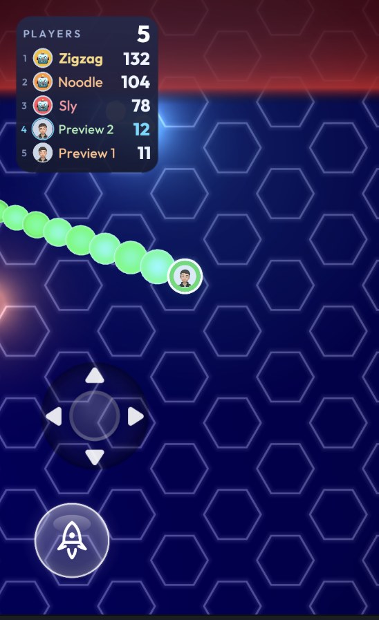 The tapered orb chain, rebuilt locally on every client from nothing but the synced head position